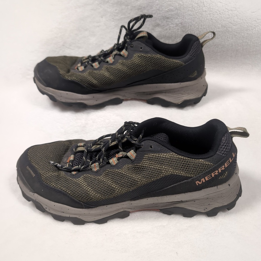 Merrell Speed Strike Hiking Trail Shoes Mens 13 Olive Green J066865 Gorpcore